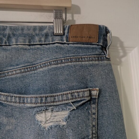 NEW AE | Stretch Curvy Super High-Waisted Baggy Straight Jean (20-Reg) - Picture 11 of 12